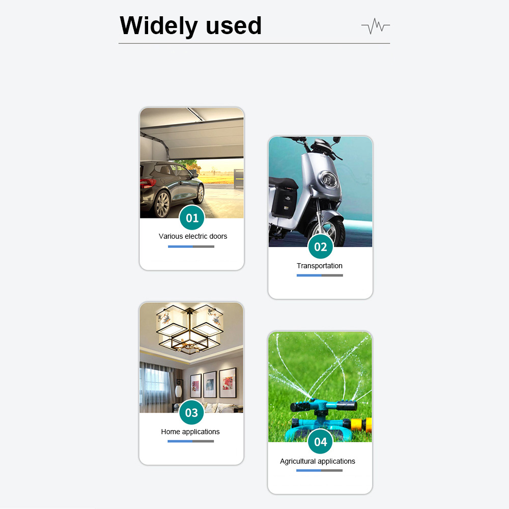 Universal 4 Buttons Garage Door Opener Remote Control Wireless 433MHZ Clone Fixed Code Duplicator Garage