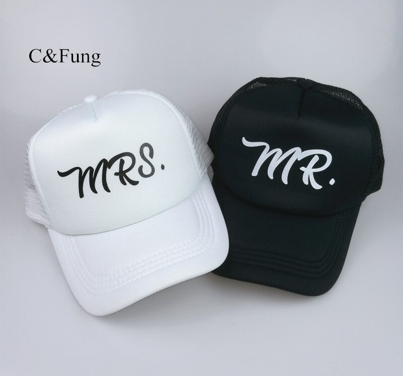 C&Fung Trucker Keps Mr. & Mrs. Justerbar - Casual Bokstäver - Unisex