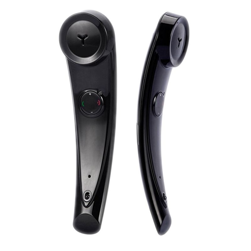 2 sett trådløs bluetooth stereo lyd mobiltelefon håndsett bluetooth headset mobiltelefon mikrofon (rød og svart)