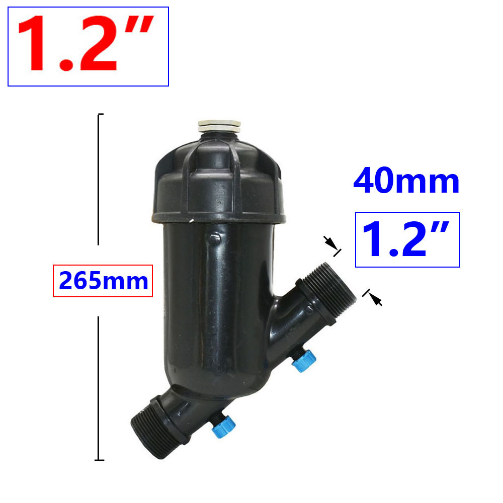 Irrigatie Metalen Mesh Filter 3/4 "1" 1.25 "1.5" 2 Inch 120 Mesh Water Filter Mesh Tuin drip Irrigatie Tool 1Pcs: Rood