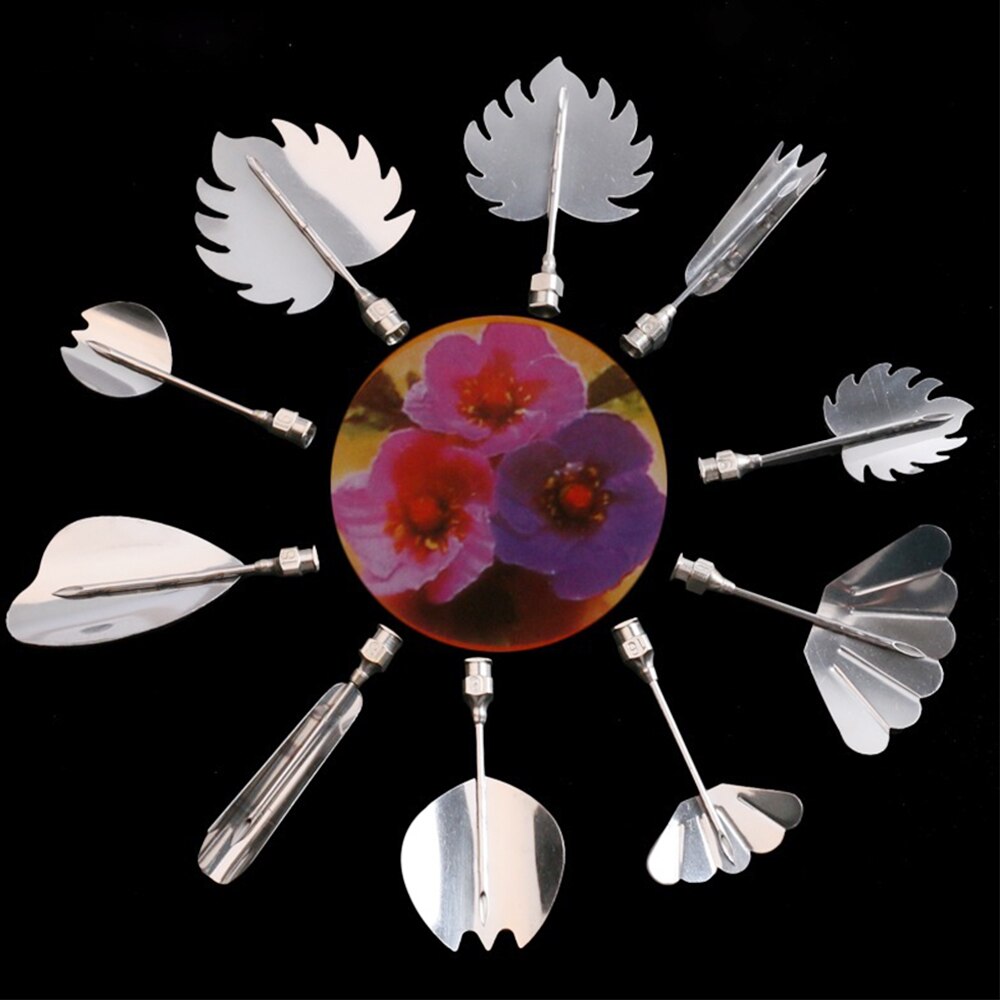 10Stck 3D Gelatine Gelee Kunst Werkzeuge Edelstahl Nadel mit Spritze DIY Pudding Gebäck Düsen Kuchen Dekoration Backen Werkzeuge: Freier Raum