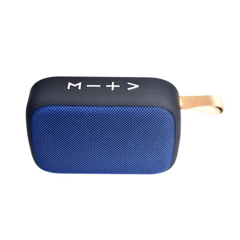 HIFI Wireless Bluetooth Speaker Portable Stereo Column Fabric Subwoofer Speaker: blue