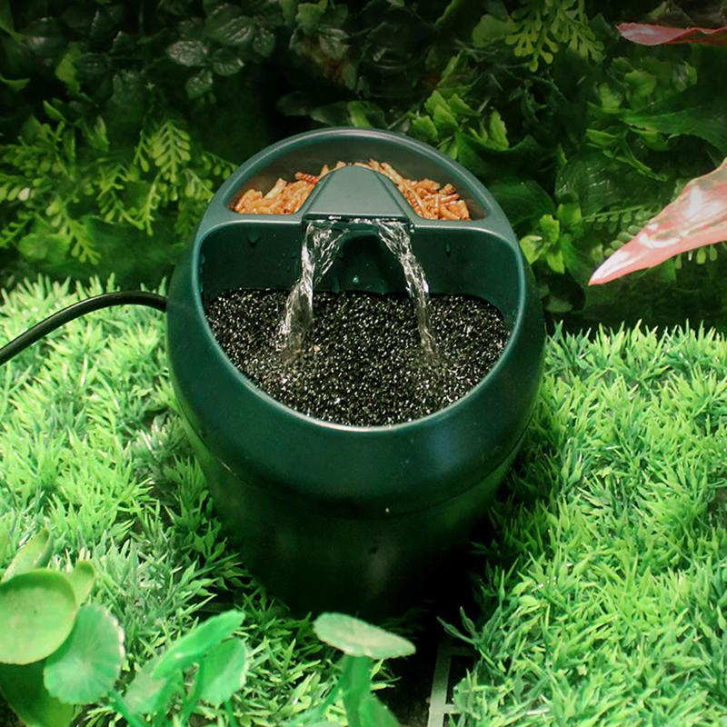 Fuente de agua potable para reptiles de 700ml, gotero automático, dispensador de agua para lagarto camaleón, terrario, suministros de alimentación