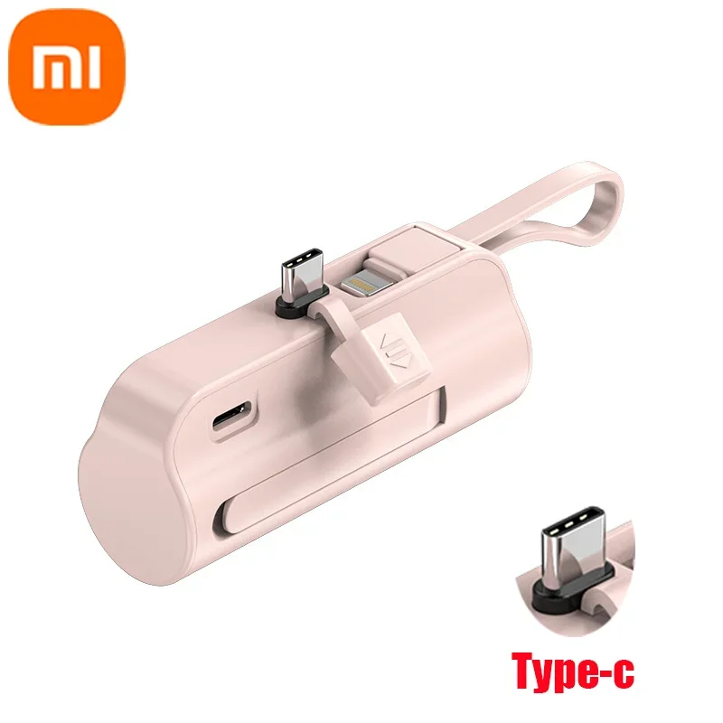 Xiaomi Mini 30000mAh Large Capacity Power Bank CapsulePortable Wireless Fast Charging External Battery For iPhone Huawei: Red / 20000mah