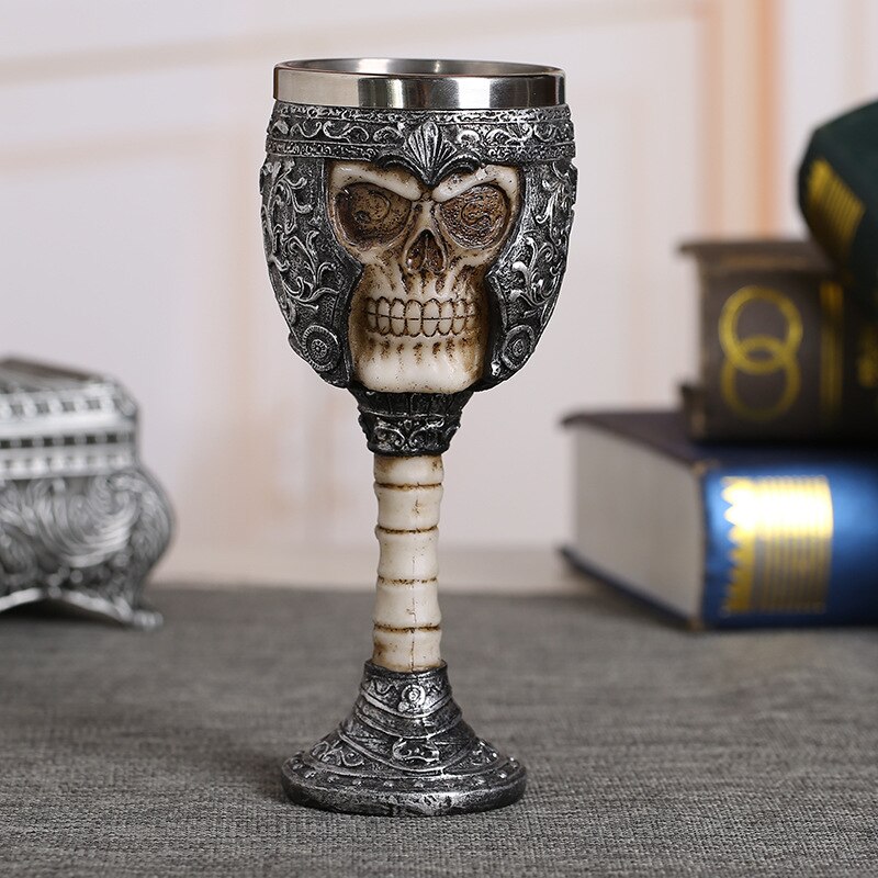 Rvs Retro Coolste Hars Schedel Beker Klauw Wijnglas Gothic Cocktail Bril Wolf Whiskey Cup Party Bar Drinkware: 3