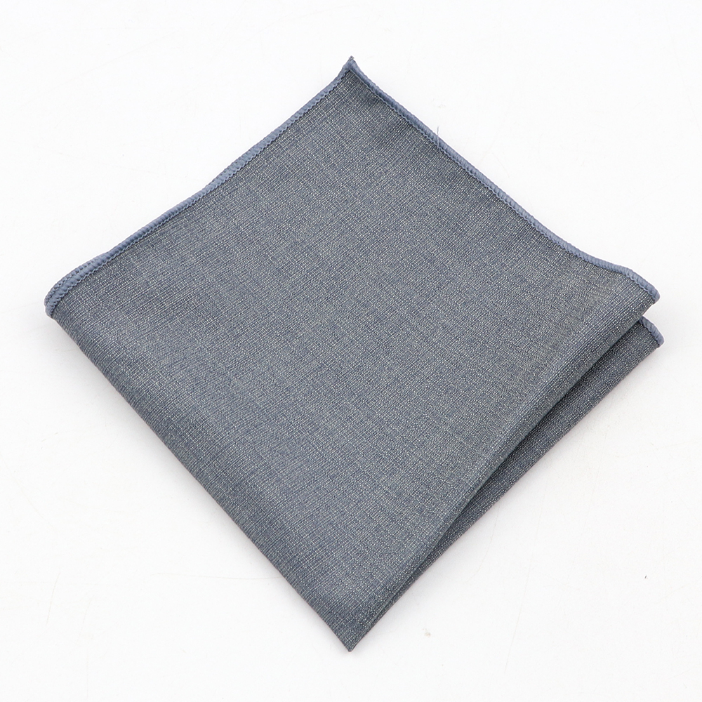 Solid Color Polyester Bamboo Fiber Handkerchiefs For Men Classic Casual Suits Pocket Square Mens Black Khaki Blue Towels: Yellow