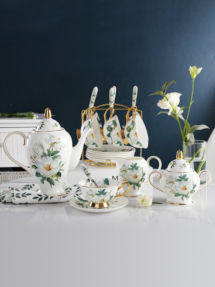 Cute Porcelain Coffee Cup Set Cappuccino Travel Modern Reusable Cup And Saucer On-glazed Filizanki Do Kawy Drinkware BD50CS