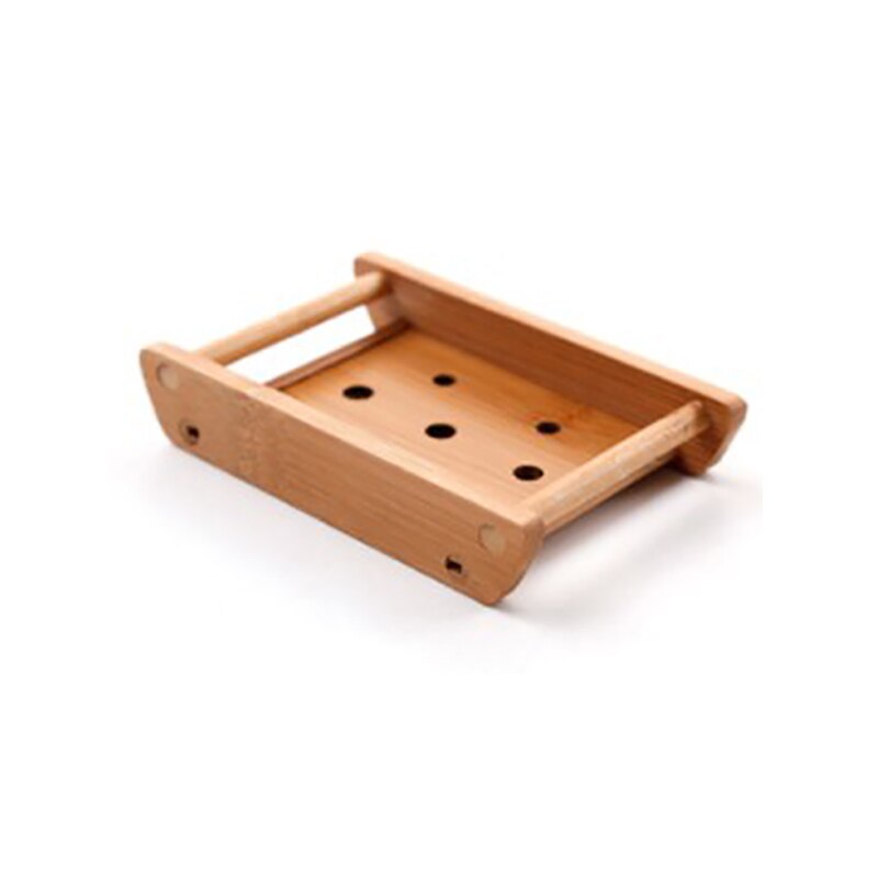 Jaboneras portátiles de bambú, caja de jabón de drenaje Manual Simple, caja de jabón de baño, soporte de madera, bandeja de jabón