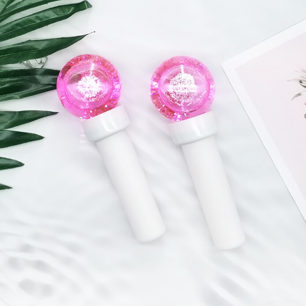 Ice Globes For Face Eye Facial Massager Face Lift Devices Cold Roller Ball Skin Care Tools Multifunctional Beauty Machine: pink Glitter