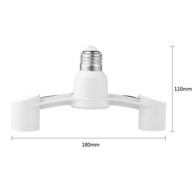 E27 Gloeilamp Socket Adapter E27 Splitter 2 Heads Lamp Base Converter Vuurvast Materiaal Gloeilamp Base Houder Socket