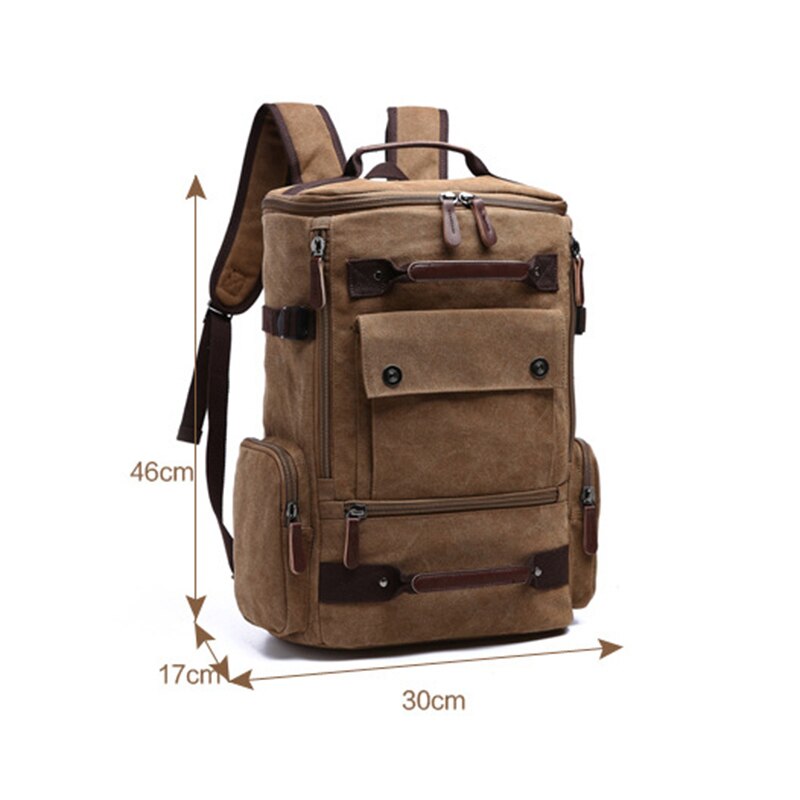 Men's Backpack Vintage Canvas Backpack School Bag Men's Travel Bags Large Capacity Backpack Laptop Backpack Bag High Qualit