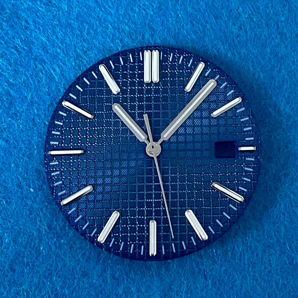 Esfera de reloj de 31,8mm + manecillas de reloj para movimiento NH35, accesorios de reloj luminosos verdes