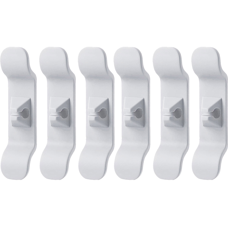 3/6 stücke Kabel Verpackung Organizer Clips Halfter Draht Versteck Kabel Wickler Verwaltung wickeln Für Küchengerät Stehen Rührgerät Rührgerät: Elfenbein