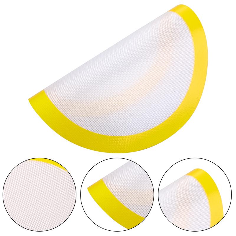 Oven Baking Mat Silicone Round Baking Pads Pizza Non-Stick Heat Resistance Baking Liners For Home Bakery Random Color