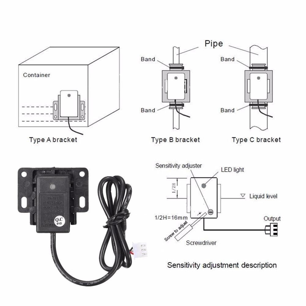 tipo sin contacto tanque líquido Sensor de nivel de agua accesorios de coche