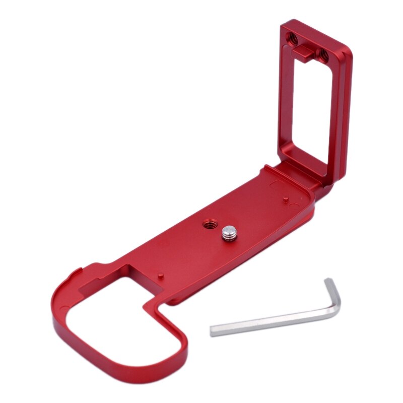 Soporte de placa L de liberación rápida soporte de trípode de mano para cámara Canon EOS RP Arca Swiss cabeza de trípode (rojo)