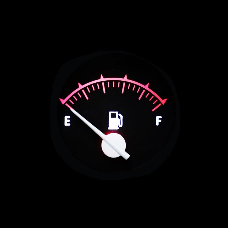 Jauge de niveau de carburant de voiture universelle 52mm LED Digital E