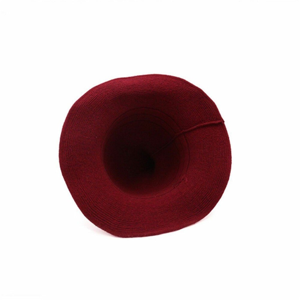 Kvinner moderne heks ull blanding lue ensfarget halloween fest hekse hattemaker en størrelse