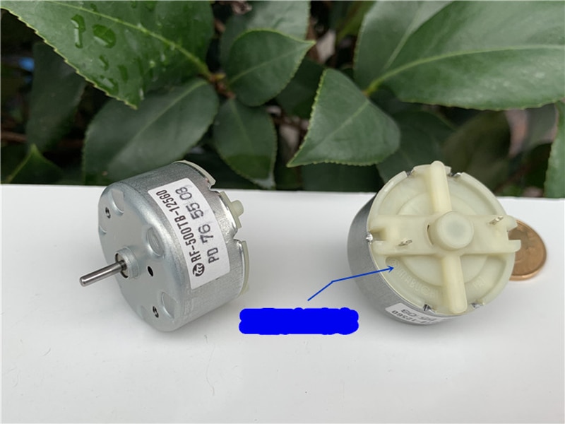 Rf -500tb mikro dc motor edelt metall børste 3v-12v 5500 rpm 32mm diameter rund leketøy motor