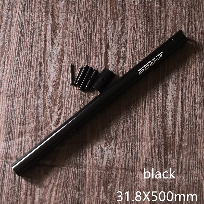 Bike Seat Post 33.9*580mm 31.8*500mm For Folding Bicycle Seatpost AL Alloy: 31.8X 500 mm black