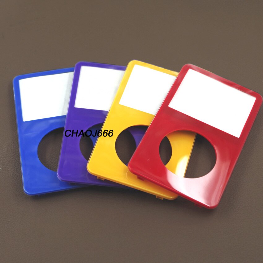 Blue Purple Yellow Plastic Front Faceplate Housing Cover Case for iPod 5th Video 30GB 60GB 80GB