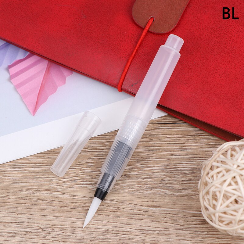 Genopfyldelig pensel vandfarvebørste blød akvarel pensel blæk pen til maling kalligraf tegning kunstforsyninger: Bl