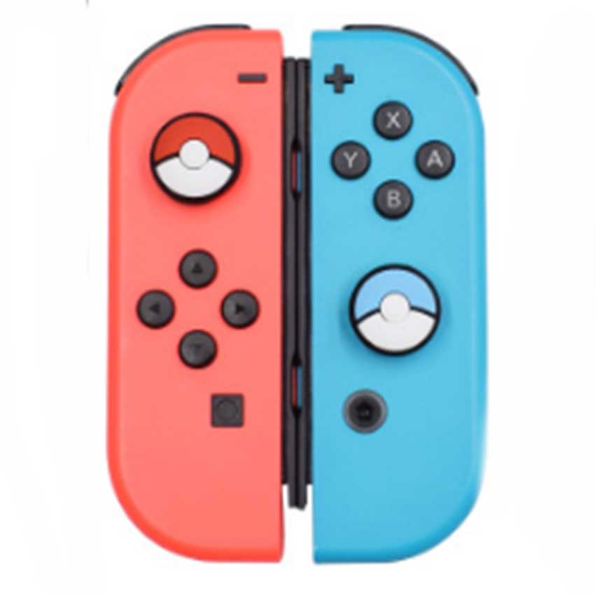 JCD 4PCS For Joy Con Silicone Joystick Thumb Stick Grip Cover Case Analog Caps For Nintendo Switch NS Joy-Con Controller