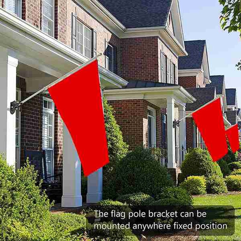 Supporto per asta bandiera staffa di montaggio per asta bandiera a doppia posizione per staffa di montaggio per asta bandiera in alluminio acciaio casa