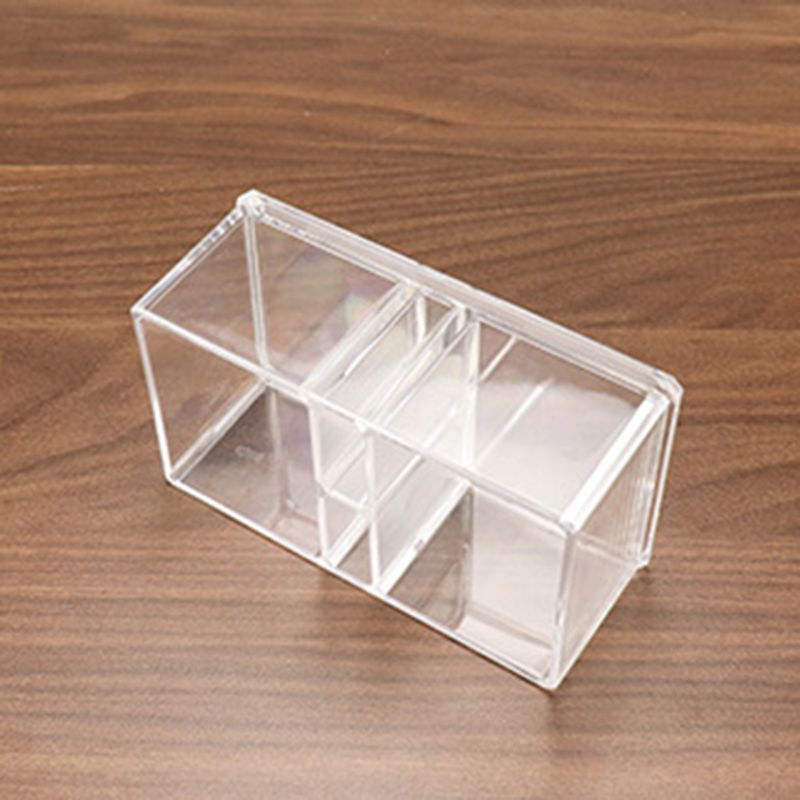 Clear Acrylic Cocktail Napkin Holder Tissue Box Paper Serviette Dispenser Bar Caddy Straws Organiser for Dining Table Home Decor