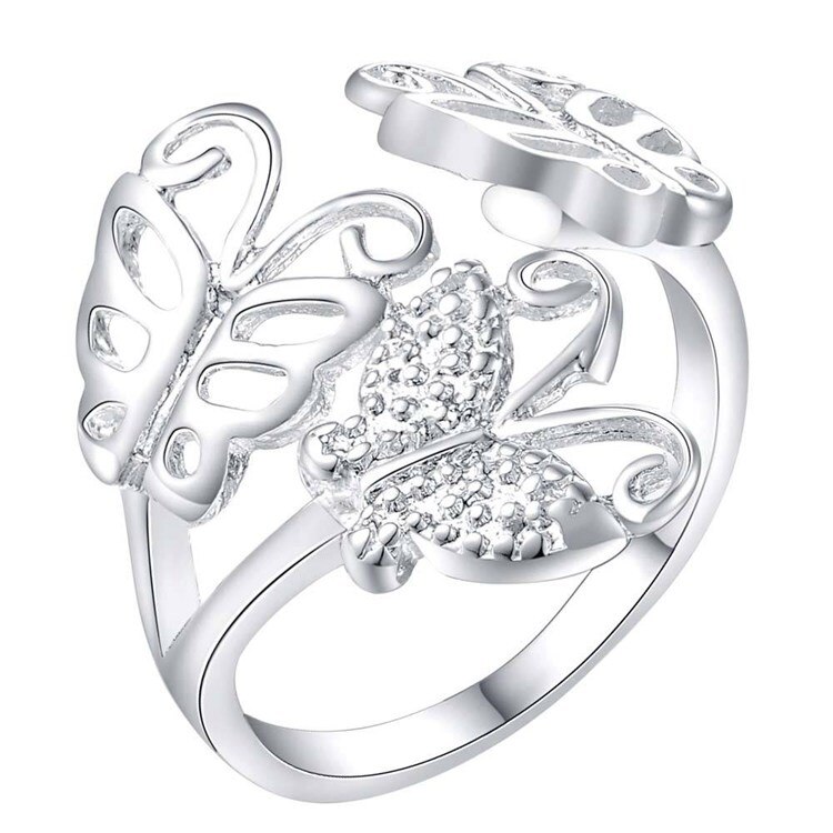 Mode-sieraden Ringen Verzilverd Huwelijksgeschenken Ringen WAR205