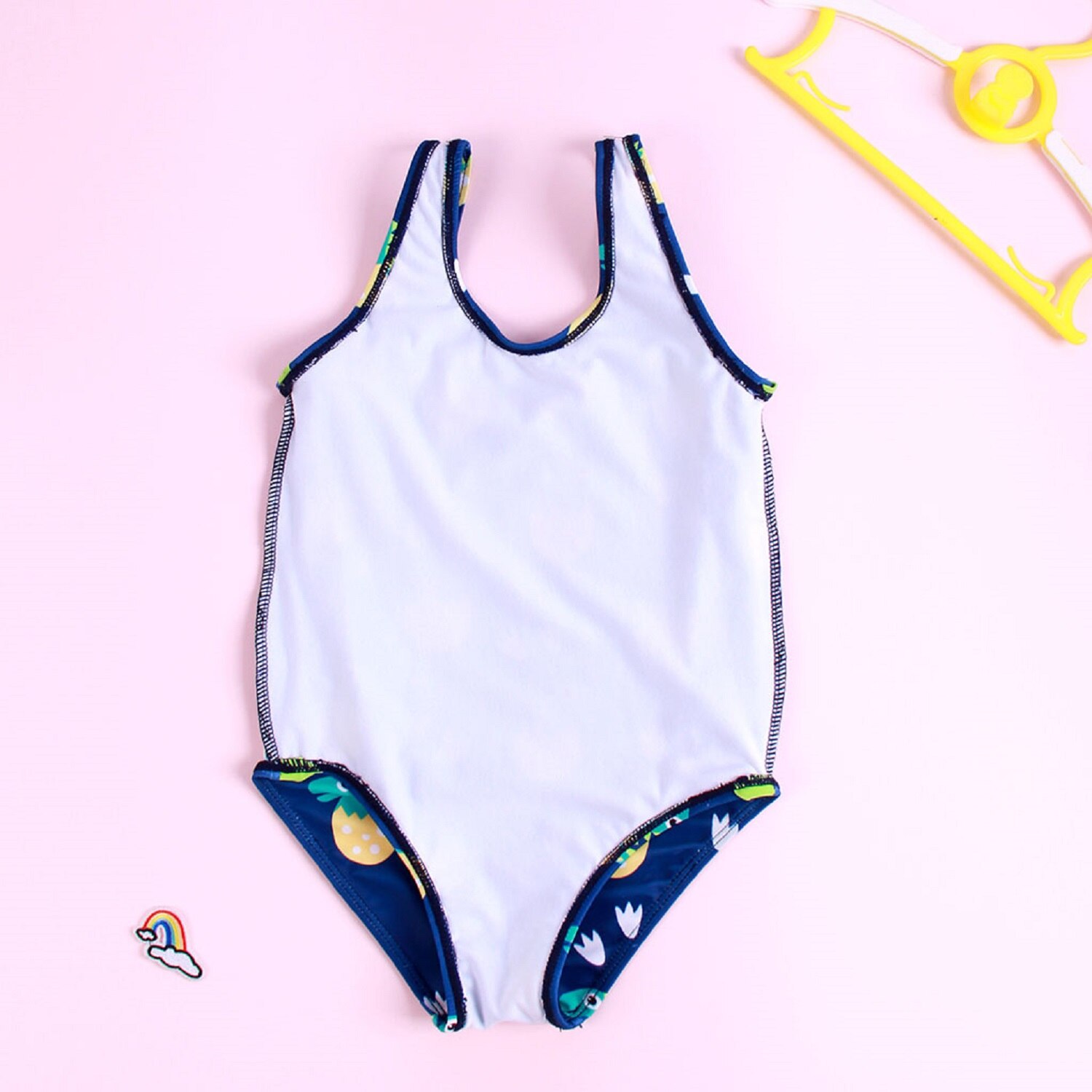Newest Little Girls Summer Swimwear Kids Cute Dinosaur Printed One-Piece Swimsuit Beach Outfits