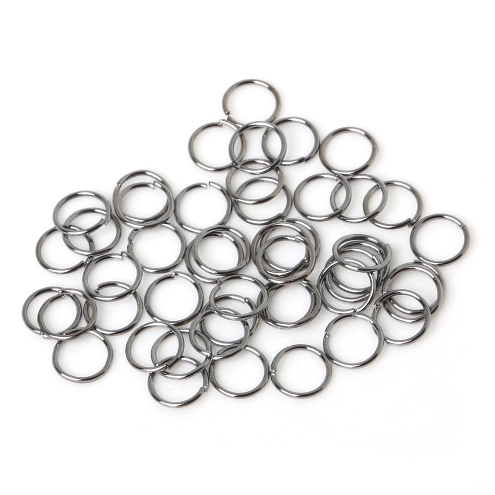 3 4 5 6 7 8 10 mm Gold Silver Color Open Jump Rings Split Rings Connectors For DIY Jewelry Making Bracelet Findings: Gunmetal / 0.5X3mm 500pcs