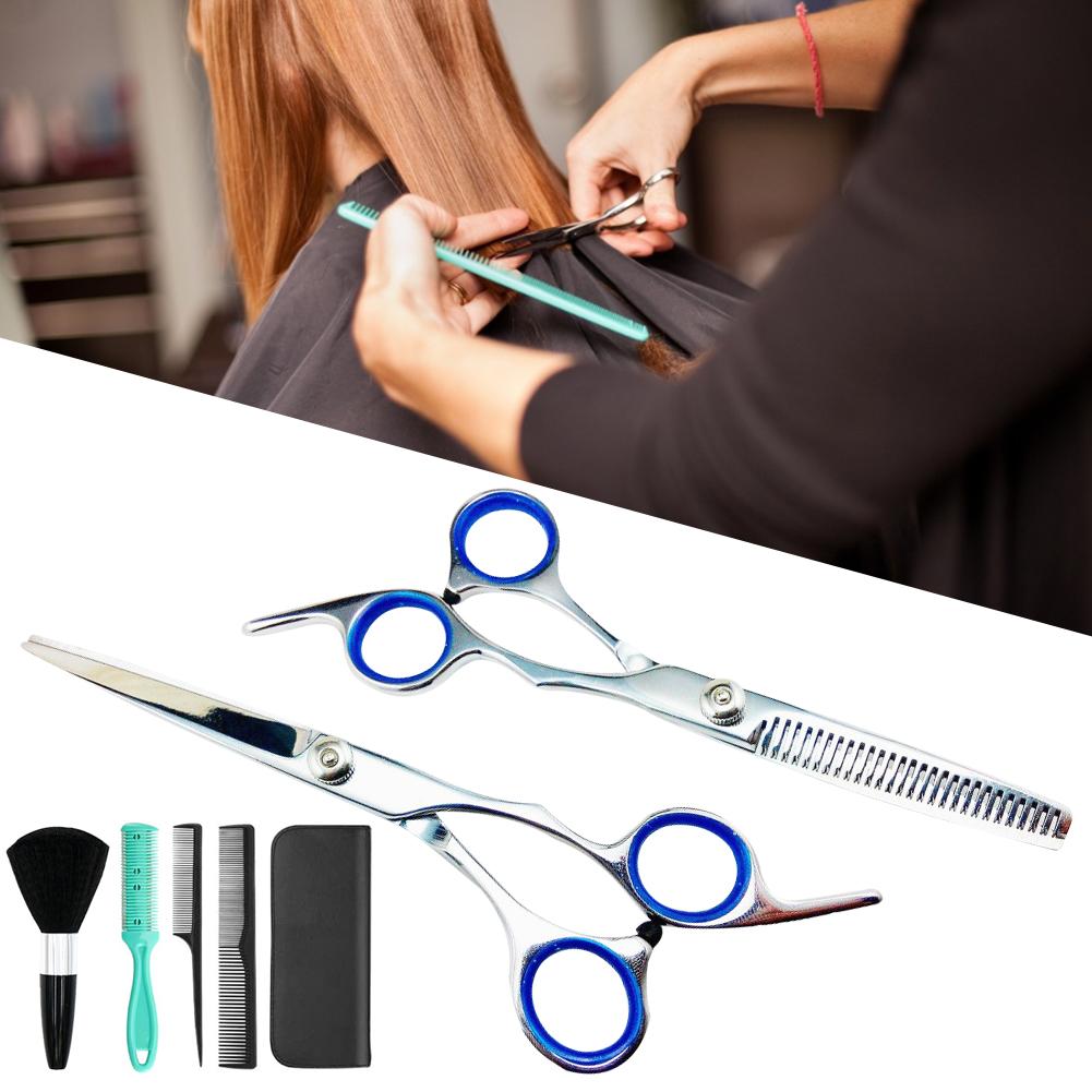 11 Pcs Hairdressing Scissors Kit Hair Cutting Scissors Hair Scissors Tail Comb Hair Cape Hair Cutter Comb