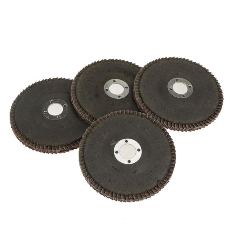 10 Pcs Grit 60 Grinding Sanding Disc Polishing Wheel Flap Disc 100*6*16 mm