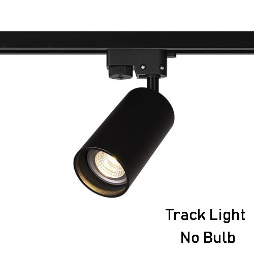 GU10 lamp LED Spoor Licht Spot Light Plafond Gemonteerd Spoor Lamp Decoratieve Led spotlight Track Verlichting voor Winkel: track light-black