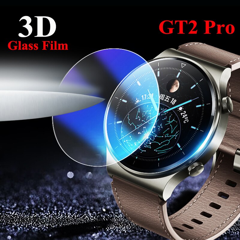 3D Gehard Glas Screen Protector Voor Huawei Horloge GT2 Pro Smartwatch Scherm Beschermende Film Voor Huawei GT2 Pro Cover Film