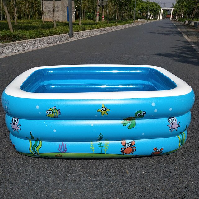 Baby Piscina Bad Pool Bebe Thuisgebruik Peuterbad Opblaasbaar Zwembad Voor Peuter Kids: L1.1m W0.9m H0.46m