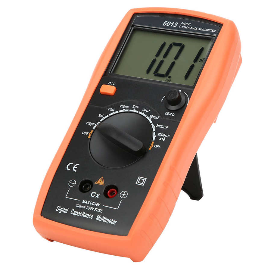 6013 Digital Multimeter Capacitance 20000uF Meter Manual Range Capacitance Tester Measure Tool