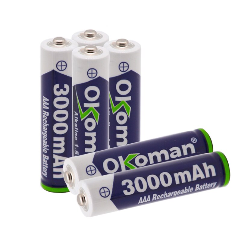 Brand 3000mah 1.5V AAA Alkaline Battery AAA rechargeable battery for Remote Control Toy Batery Smoke alarm with charger
