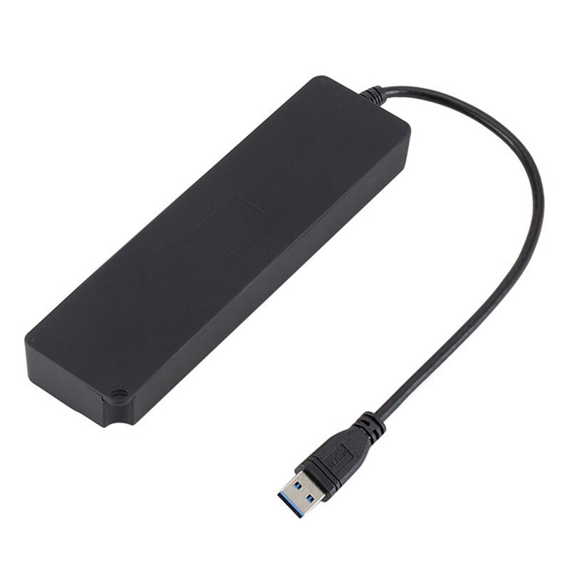 7 porte USB 3.0 Hub 5Gbps Ad Alta Velocità on Off Interruttore Tablet Trasferimento Dei Dati con il Tasto Adattatore di Alimentazione per PC Del Computer Portatile