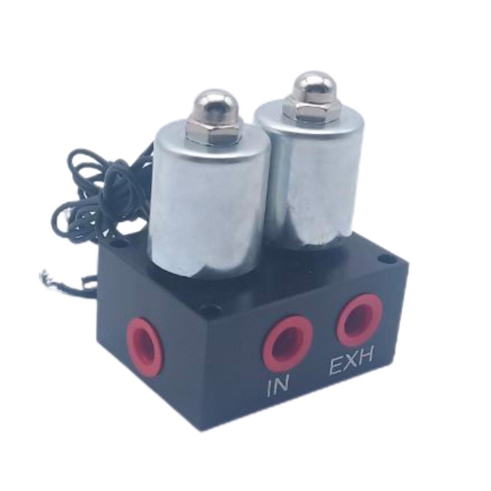 Zawór elektromagnetyczny 12v powietrze jeździć zawieszenie kolektora pneumatyczne amortyzator podwójne