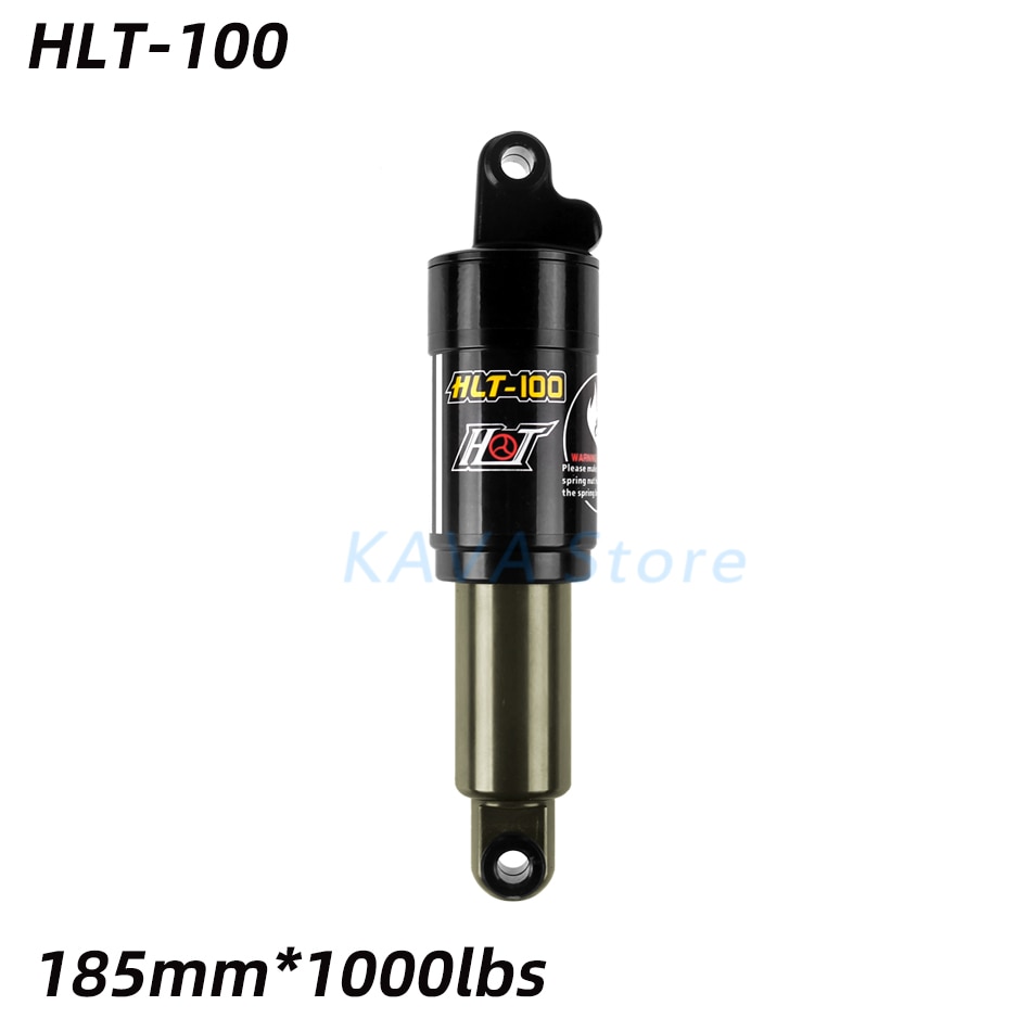HLT-100 Mountain bicycle Rear Shocks 125/150/165/185mm 850/1000 lbs Aluminum alloy Oil Spring Shock for e-bike Snow Bike