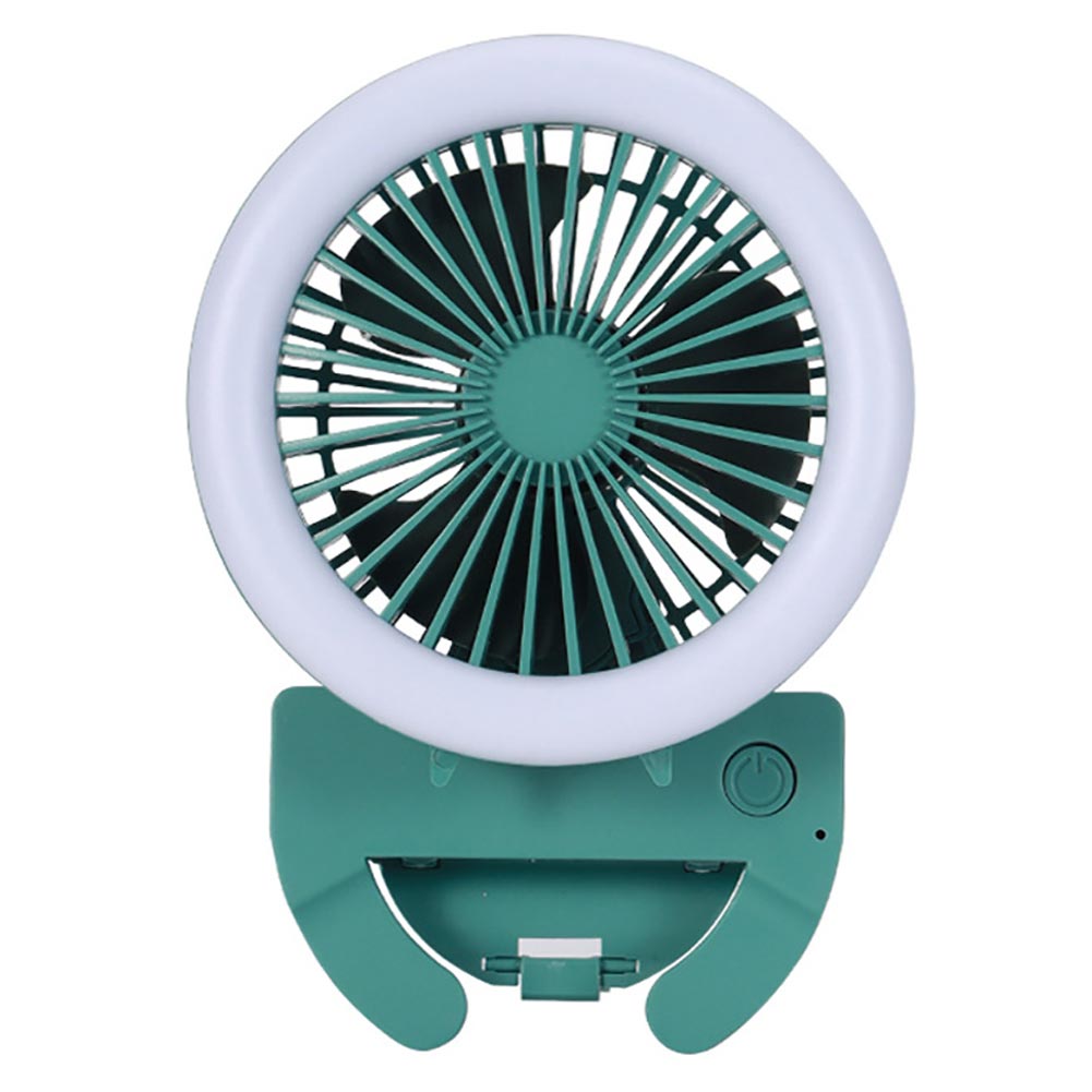 1pc Portable Mini USB Fan Desk LED Electric Desktop Computer Table Fan Home Office Electric Fans Mini Ventilator for Office Fan: Green