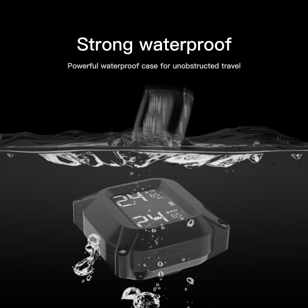 Tire Pressure Monitoring System TPMS Wireless Pressure Tire Motorcycle Tires Motor Fatbike Bicycle Auto Tyre Alarm