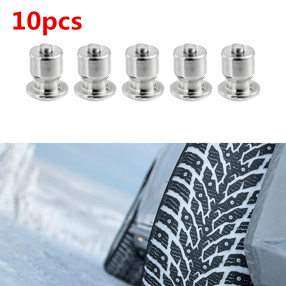 10 stücke Spikes Für Reifen 8x10mm Reifen Bolzen Schraube Winter Reifen Schnee Ketten Spikes Winter Rad Stollen für Lkw SUV Motorrad