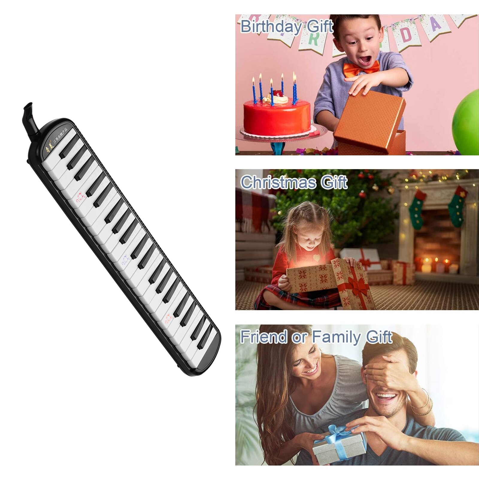 41 Keys Melodica Pianica Mouth Piano Air Piano Keyboard Musical Instrument for Music Education Accompaniment Kids