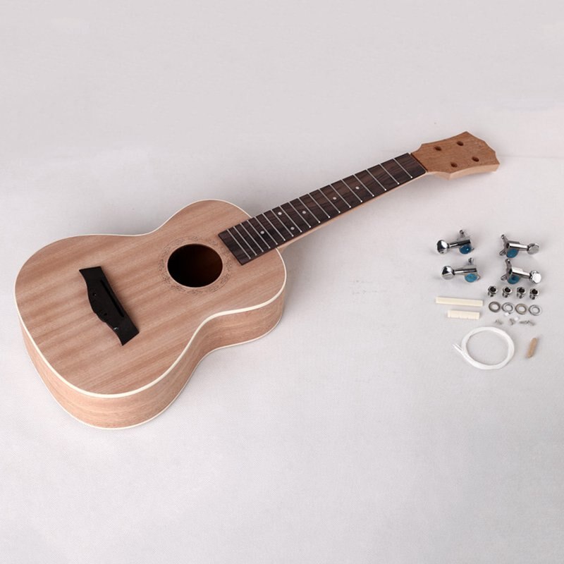 23 Inch Diy Ukulele Mini Draagbare Gitaar Mahonie Houten Kinderen Creatieve Kleurrijke Schilderij Beginners String Muziekinstrument