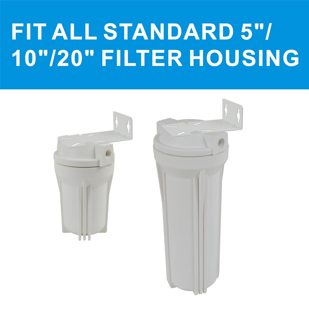 Universal Mounting Metal Bracket fit with all standard slim 10inch and 20inch water filter Housing