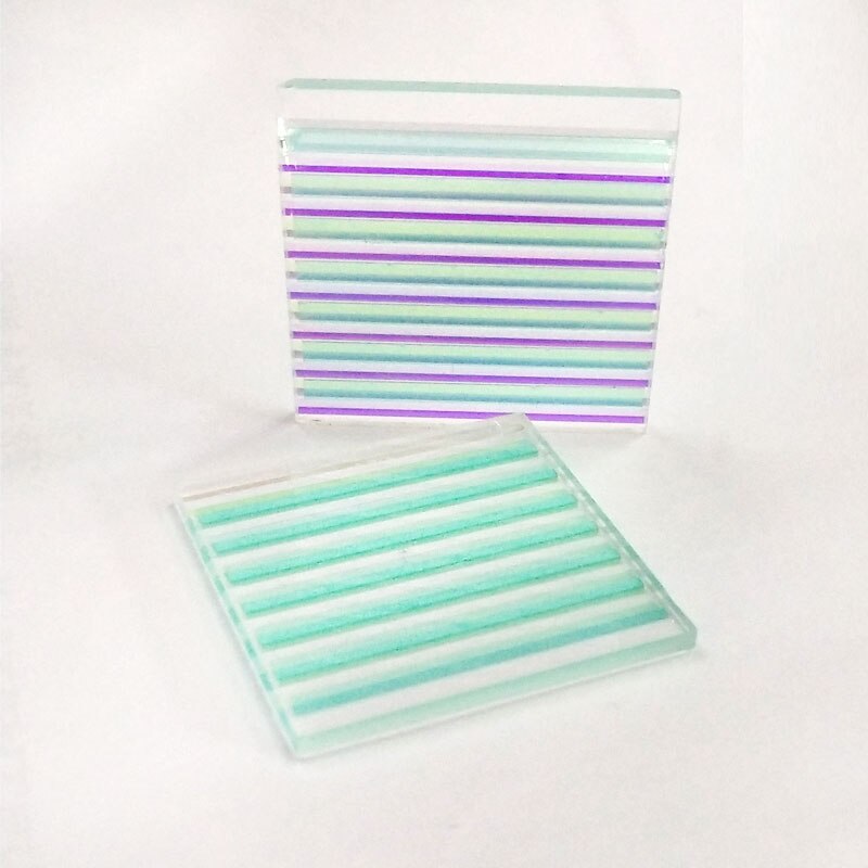 2pcs Defective Dichroic X-cube Optical Prism Cube RGB Splitter Refracted Light Photography: 2pcs-35x34x2mm
