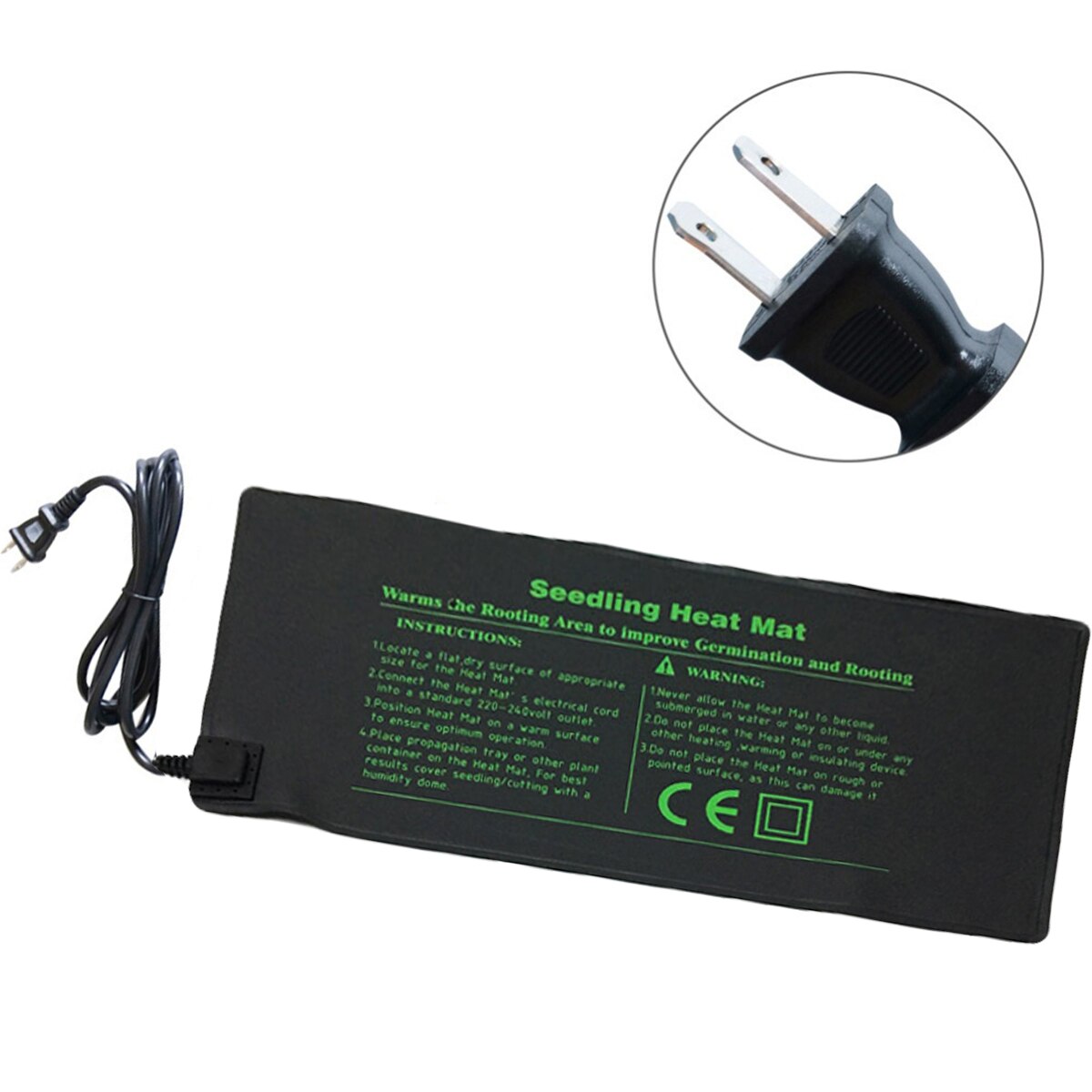 Seedling Heating Mat 24x52cm Waterproof Plant Seed Germination Propagation Clone Starter Pad 110V/220V Garden Supplies 1 Pc